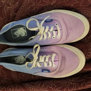 Vans purple to blue ombre